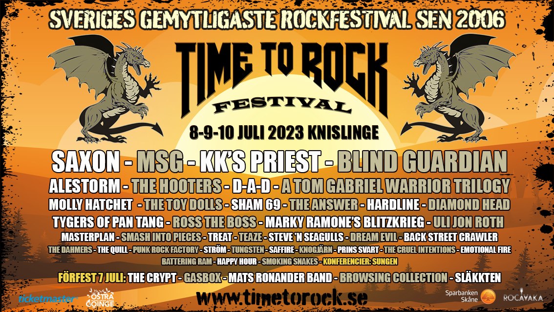 Time To Rock Festival närmar sig….
